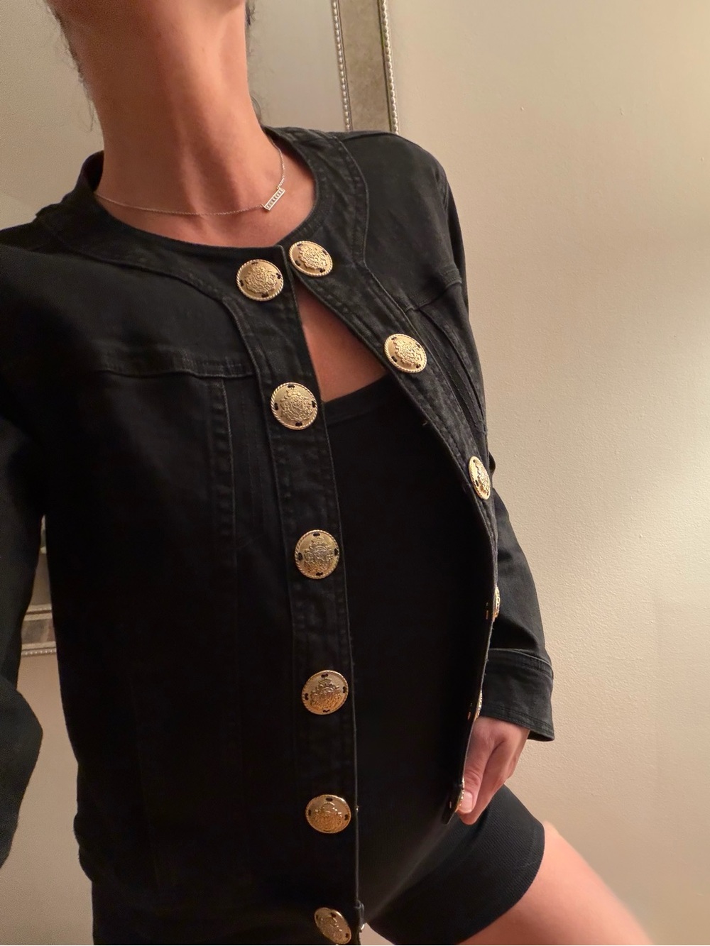 Vintage Melanie Lyne buttoned denim jacket